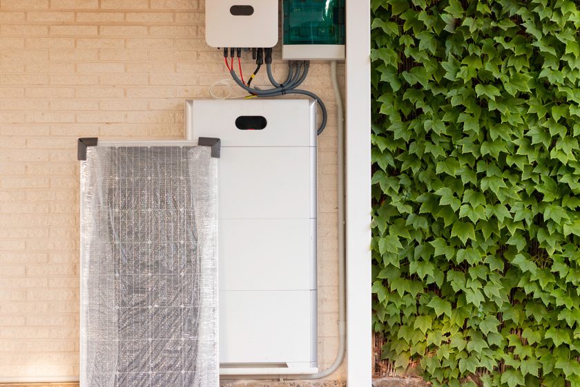 Solar battery, panel, and inverter.